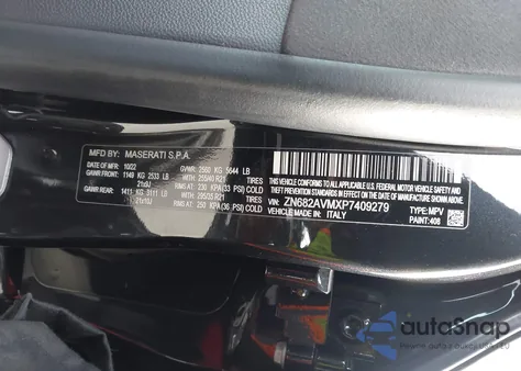 2023 Maserati Grecale Modena z USA, uszkodzony, nr VIN ZN682AVMXP7409279